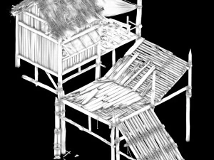 public map-snow-chalet 33 3D Model