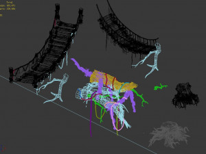 arch bridge-bridge-stairs 3D Model