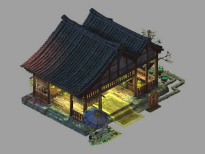 antiekwinkel-collectie-woord-schilderij-cultuur-kunst 3D Model