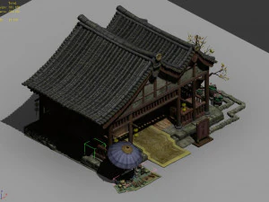 antique shop-collection-word-painting-culture-art 3D Model