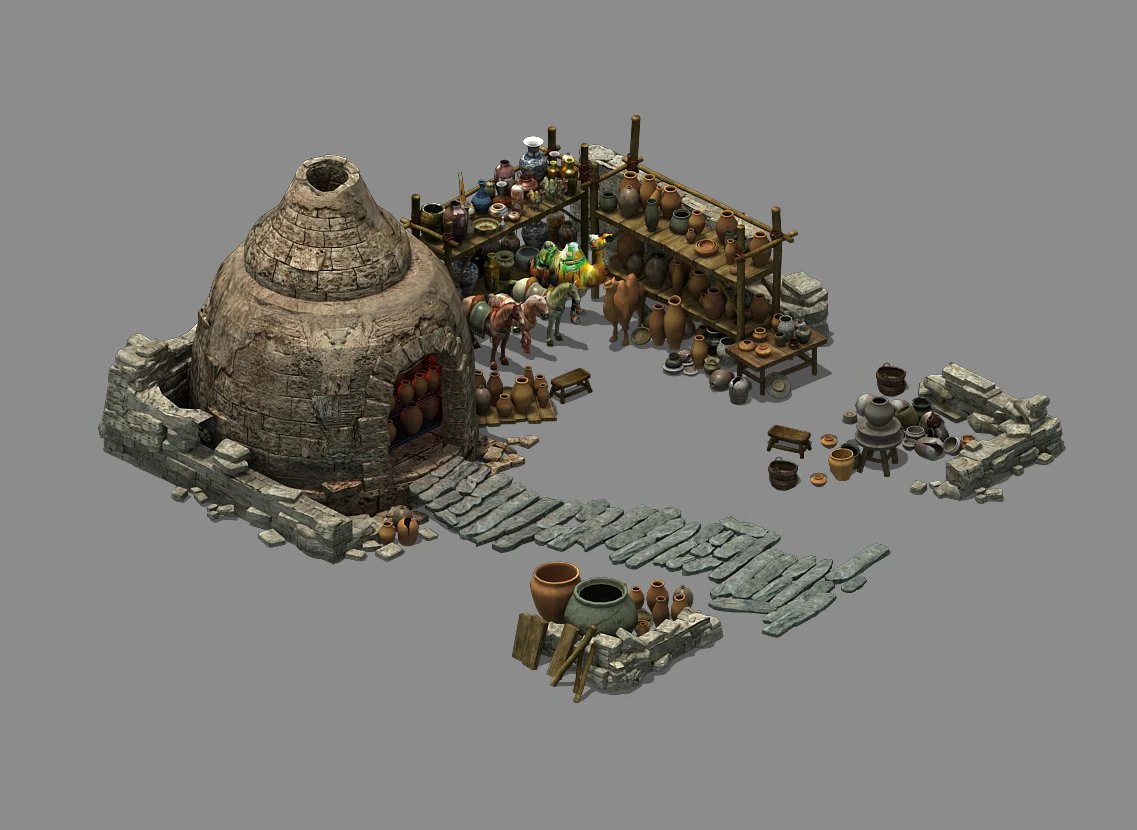 antique-cultural relics-art-ceramics 01 3D Model .c4d .max .obj .3ds .fbx .stl .blend 