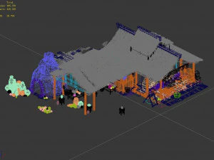 antique-cultural relics-art-ceramic workshop 12 3D Model