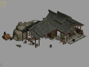antique-cultural relics-art-ceramic workshop 12 3D Model