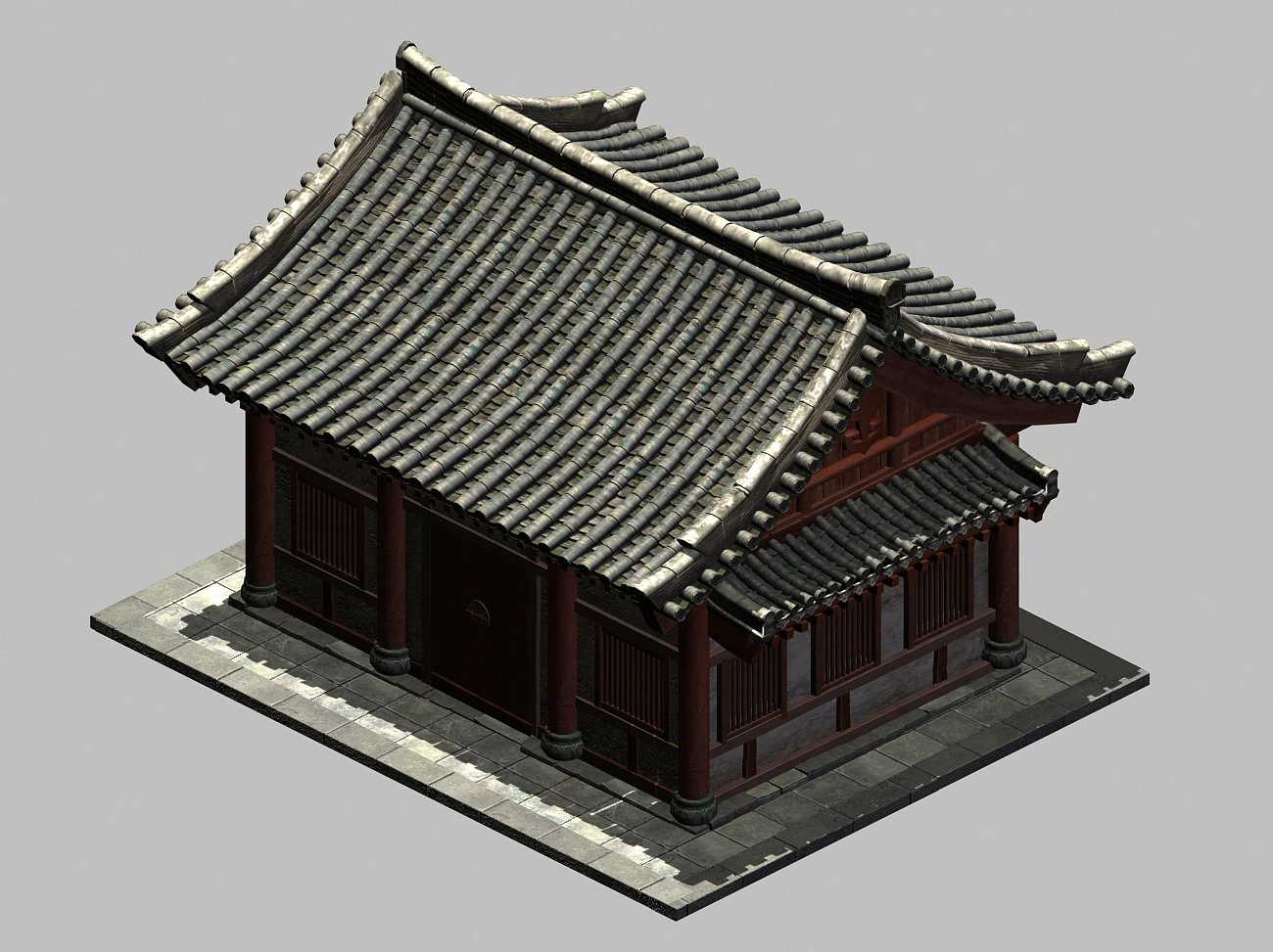 ancient building-wing room 01 3D Model .c4d .max .obj .3ds .fbx .stl .blend 