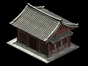 ancient building-wing room 01 3D Model