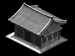 ancient building-wing room 01 Modello 3D