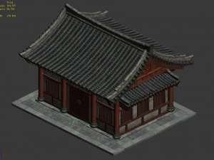 ancient building-wing room 01 3D Model