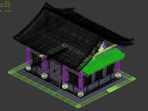 ancient building-wing room 01 3D Model