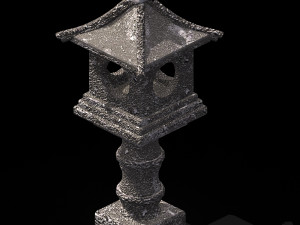 ancient architecture-scenery-small stone lamp 41 3D मॉडल