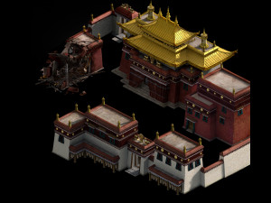 guanyinyuan-religion-damaged-temple 12 3D 模型