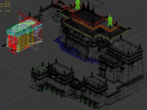 guanyinyuan-religion-damaged-temple 12 3D Model
