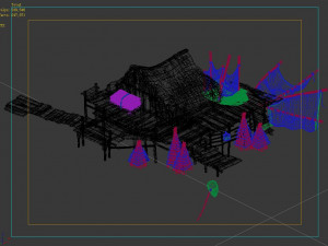 seaside-fishing village-fishermen-building 01 Modèle 3D