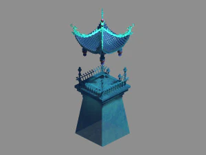 undersea-blue pavilion-building 12 3D Model