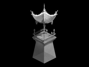 undersea-blue pavilion-building 12 3D मॉडल