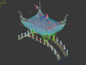 undersea-blue bridge-building 15 3D Модель