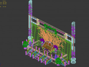 undersea-dragon palace-throne 36 3D 模型
