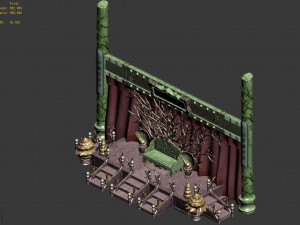 undersea-dragon palace-throne 36 3D 模型