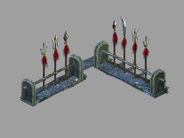undersea-dragon palace hall-stand 32 3D Model .c4d .max .obj .3ds .fbx .stl .blend 