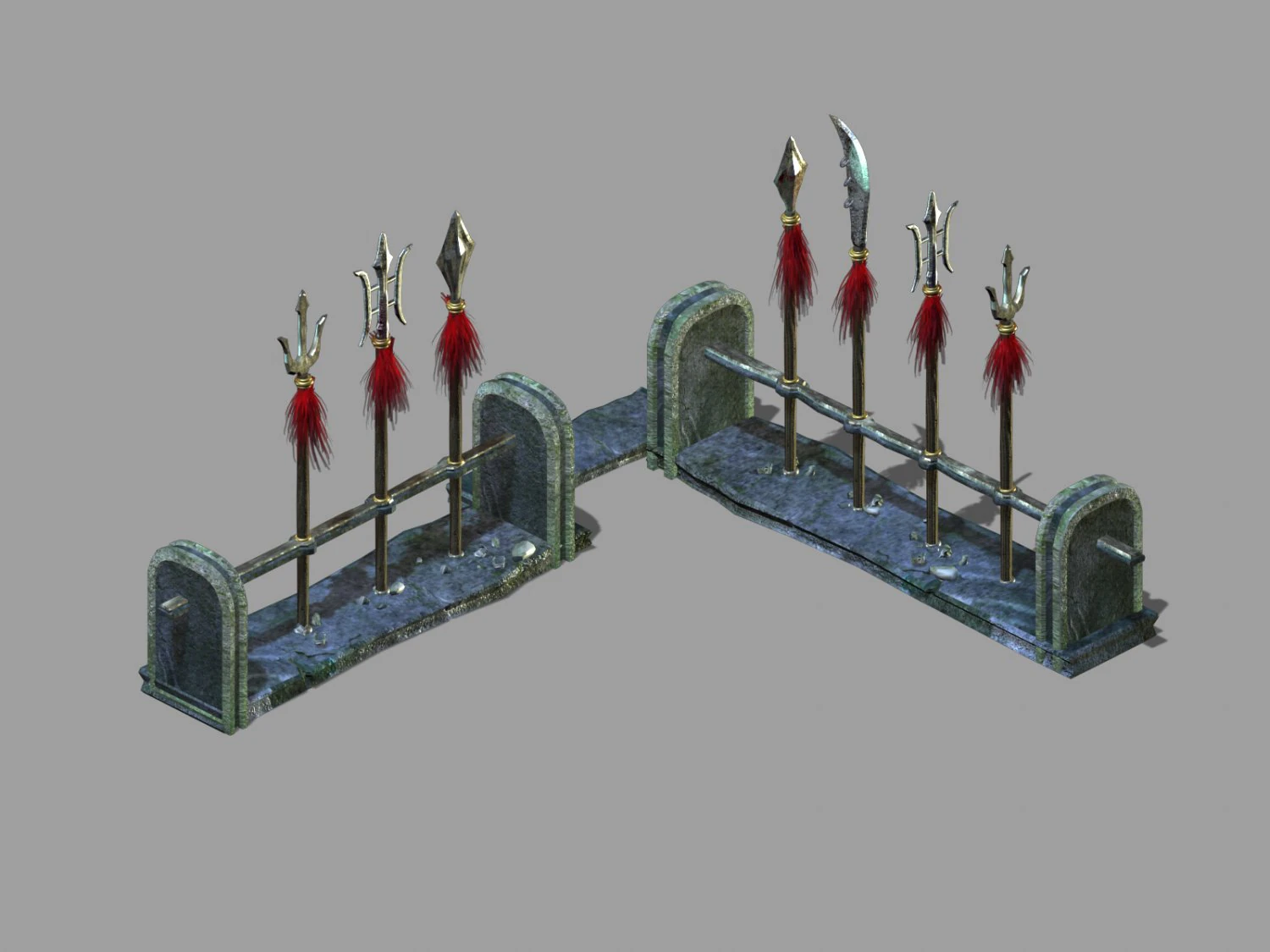 undersea-dragon palace hall-stand 32 3D Model .c4d .max .obj .3ds .fbx .stl .blend 