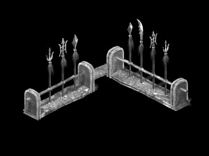 undersea-dragon palace hall-stand 32 3D Model