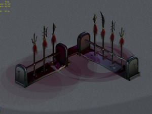 undersea-dragon palace hall-stand 32 3D Model
