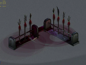 undersea-dragon palace hall-stand 32 3D Model