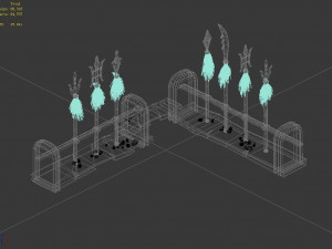 undersea-dragon palace hall-stand 32 3D Model