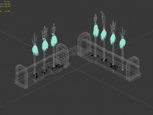 undersea-dragon palace hall-stand 32 3D Model