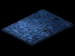 undersea-dragon palace hall-ground 15 3D Model