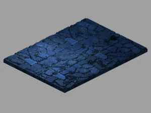 undersea-dragon palace hall-ground 15 3D Model
