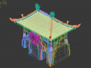 undersea-dragon palace gate 36 3D Model