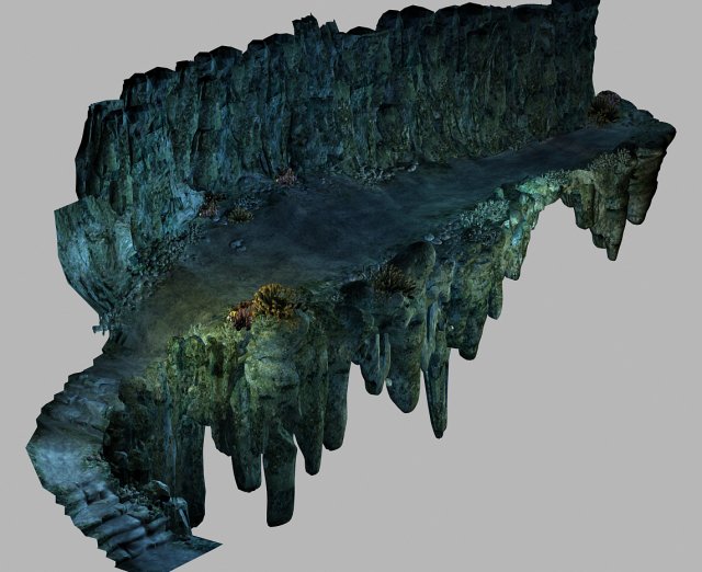 undersea-dragon palace terrain 01 Modello 3D .c4d .max .obj .3ds .fbx .stl .blend 