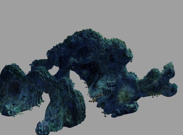 undersea-dragon palace terrain 02 3Dモデル .c4d .max .obj .3ds .fbx .stl .blend 