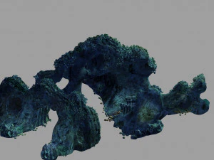 terreno del palazzo del drago sottomarino 02 Modello 3D