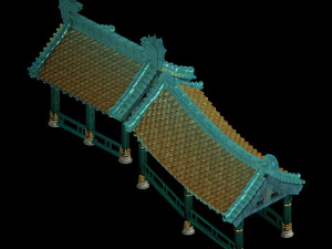undersea-dragon palace building 002 3D 모델
