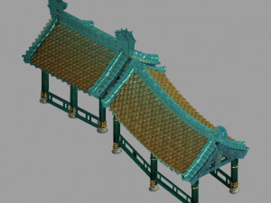 undersea-dragon palace building 002 3D Model