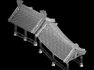 undersea-dragon palace building 002 3D Model