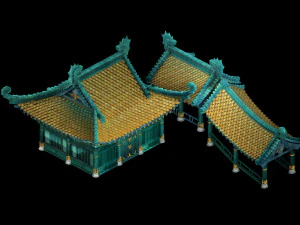 undersea-dragon palace building 003 3D Model