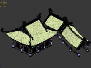 undersea-dragon palace building 003 Modèle 3D
