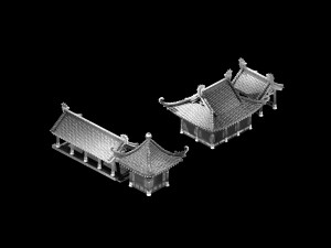 undersea-dragon palace building 005 Model 3D