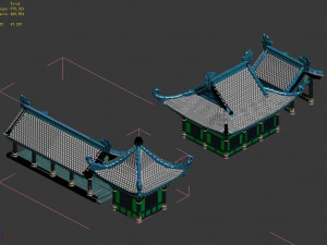 undersea-dragon palace building 005 Model 3D