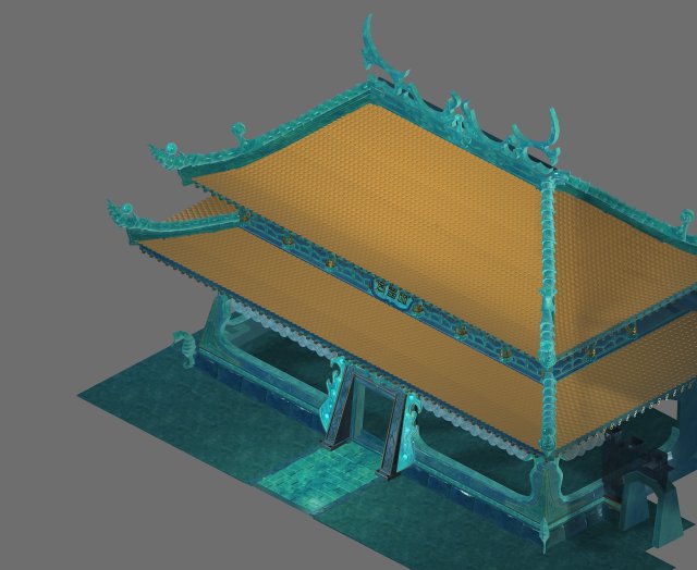 undersea-dragon palace main hall 15 Modèle 3D .c4d .max .obj .3ds .fbx .stl .blend 