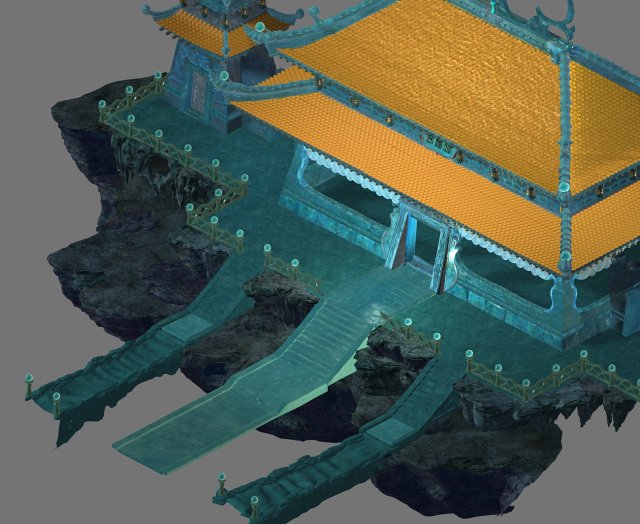 undersea-dragon palace main hall 45 Modelo 3D .c4d .max .obj .3ds .fbx .stl .blend 