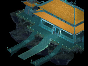 undersea-dragon palace main hall 45 Modelo 3D