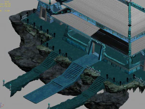 undersea-dragon palace main hall 45 3D Model