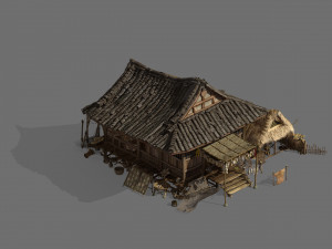 beach-coast-fisherman house 05 Modelo 3D