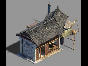 hangzhou-business district-building pharmacy 2 3D Model