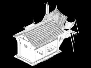 hangzhou-business district-building pharmacy 2 3D Model
