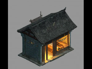 hangzhou-business district-building pharmacy 3 3D Model