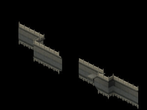 river bank-stone fence-stone ladder 17 3D मॉडल